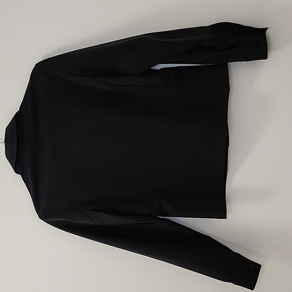Prada Classic Black Women's Button-Up Shirt Sz 40/ Large - Picture 11 of 16